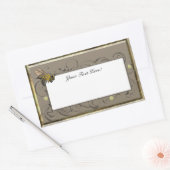 Honingbijen Rechthoekige Sticker (Envelop)