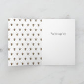 Honingbijen redden de bendesbestbloemen kaart (Binnen)