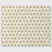 Honingbijen stijl Honingraat Bee Pattern Cadeaupapier (Vlak)