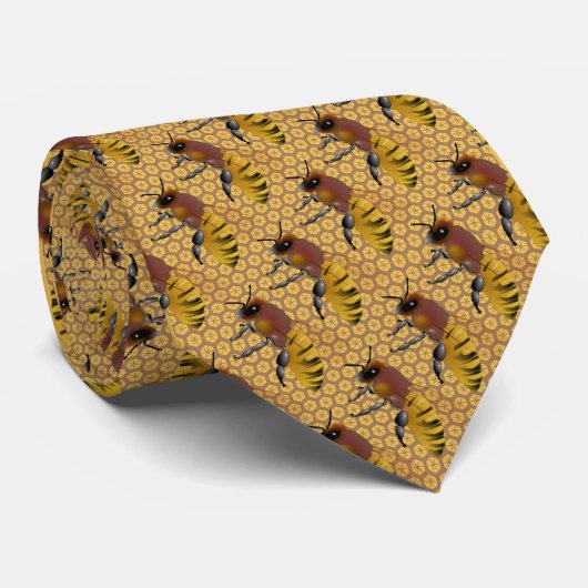 Honingbijen Stropdas (Opgerold)