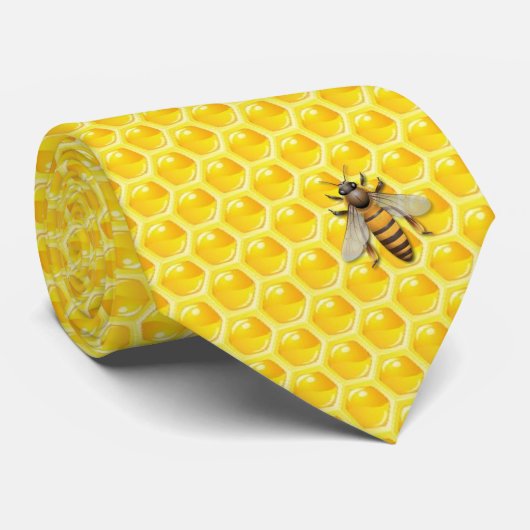 Honingbijen Stropdas (Opgerold)