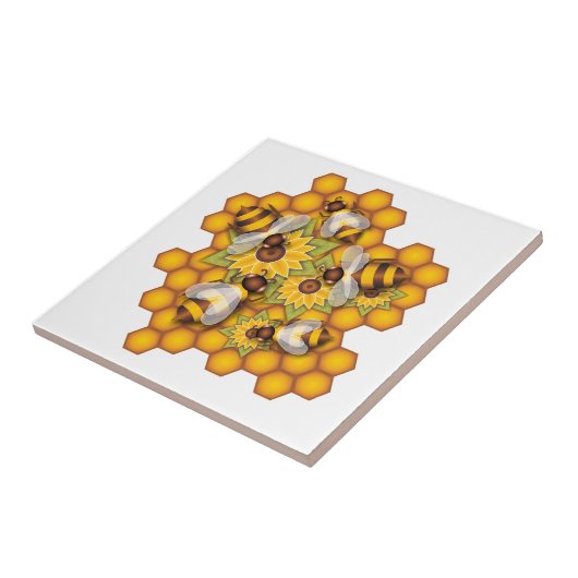 Honingbijen Tegeltje (Zijkant)