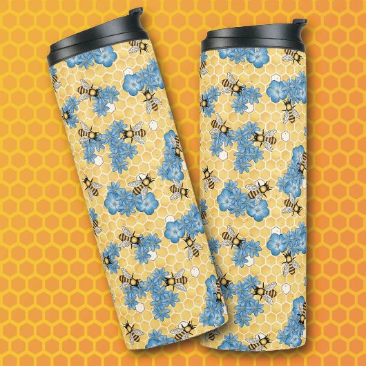 Honingbijen Thermal Tumbler Thermosbeker