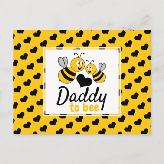 Honingbijen, uitnodiging tot Baby shower (Voorkant)