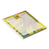 Honingbijen van Gele Zonnebloem Notitieblok (Schuin)