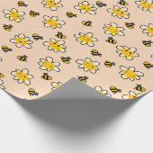 Honingbijen! Verpakkingspapier Cadeaupapier (Hoek)