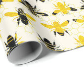 Honingbijen! Verpakkingspapier Cadeaupapier (Rol Hoek)