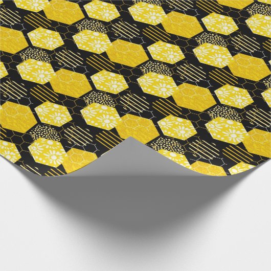 Honingbijen! Verpakkingspapier Cadeaupapier (Hoek)