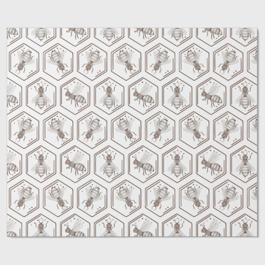 Honingbijen! Verpakkingspapier Cadeaupapier (Vlak)