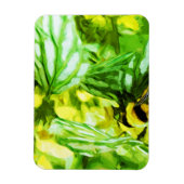 Honingbijen verzamelen Pollen Abstract indrukken Magneet (Verticaal)