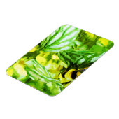 Honingbijen verzamelen Pollen Abstract indrukken Magneet (Linkerzijde)