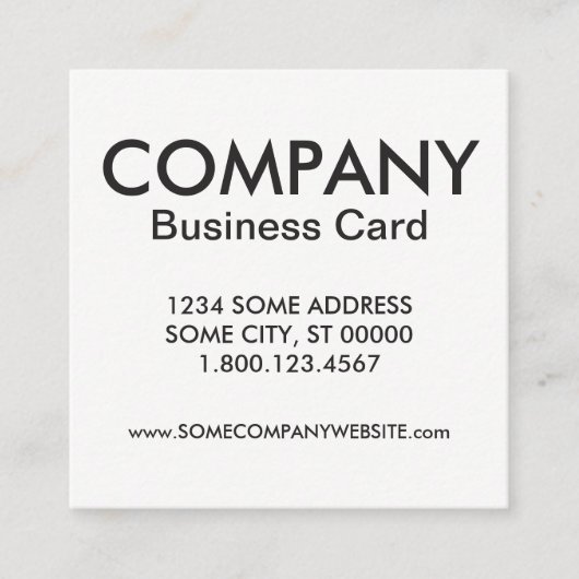 honingbijen vierkante visitekaartje (Voorkant)