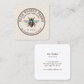 Honingbijen Vierkante Visitekaartje (Voorkant / Achterkant)