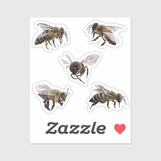 Honingbijen Vinyl Stickers (Vel)