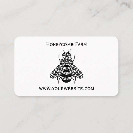 Honingbijen Visitekaartje (Voorkant)
