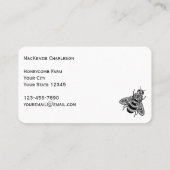 Honingbijen Visitekaartje (Achterkant)