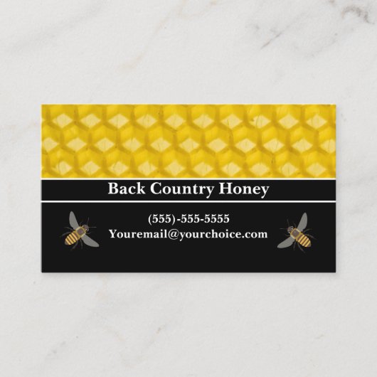 Honingbijen Visitekaartje (Voorkant)