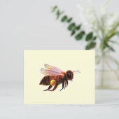 Honingbijen vliegen briefkaart (Staand voorkant)