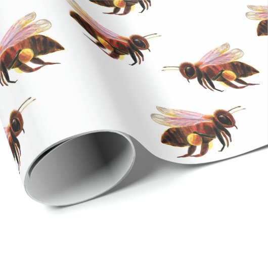 Honingbijen vliegen cadeaupapier (Rol Hoek)