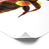 Honingbijen vliegen foto afdruk (Hoek)