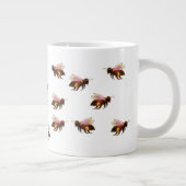Honingbijen vliegen grote koffiekop (Rechts)
