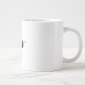 Honingbijen vliegen grote koffiekop (Rechts)