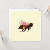 Honingbijen vliegen kaart (Voorkant / Achterkant in situ)