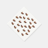 Honingbijen vliegen servet (Hoek)