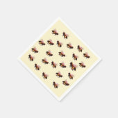 Honingbijen vliegen servet (Hoek)