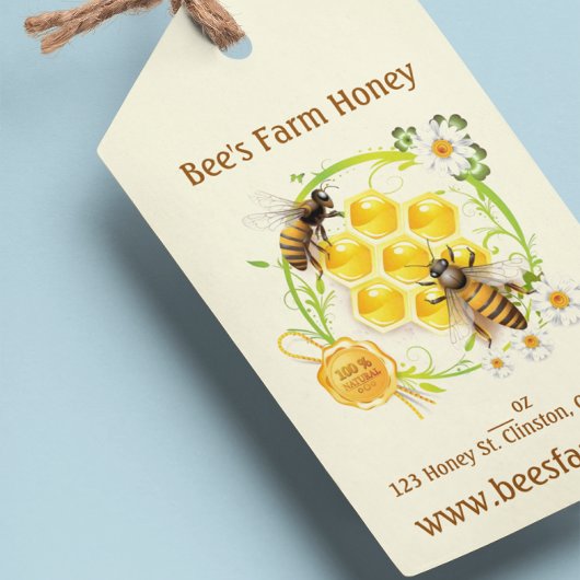 Honingbijenbietenverkoper Apiarist Aangepast Cadeaulabel