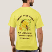 Honingbijenbietenverkoper Apiarist Aangepast T-shirt (Achterkant)