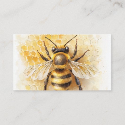 honingbijenbijenhoning visitekaartje (Achterkant)