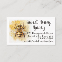honingbijenbijenhoning visitekaartje