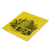 honingbijenbijenkooi keramische tegel tegeltje (Zijkant)