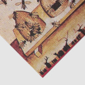 HONINGBIJENBIJENKORVEN ,BIJENTEELT, BIJENHOUDER WA TISSUEPAPIER (Detail)