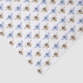 honingbijenblauw en goudgelaagd tissuepapier (Detail)