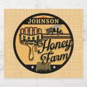 Honingbijenboerderij gepersonaliseerde NAAM Zoete  Bier Etiket (Enkel label)