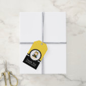 Honingbijenborrelen eerste geboorte-Baby shower Cadeaulabel (Met Touw)