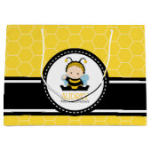 Honingbijenborrelen eerste geboorte-Baby shower Groot Cadeauzakje (Voorkant)