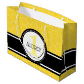 Honingbijenborrelen eerste geboorte-Baby shower Groot Cadeauzakje (Achterkant Gekanteld)