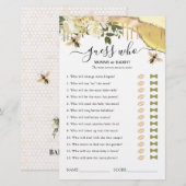 Honingbijengaas voor het Baby shower (Voorkant / Achterkant)