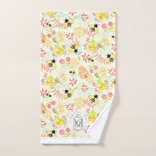 Honingbijengeel Bad Handdoek (Handdoek)