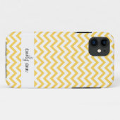 Honingbijengeel Chevrons Patroon Case-Mate iPhone Case (Achterkant (horizontaal))
