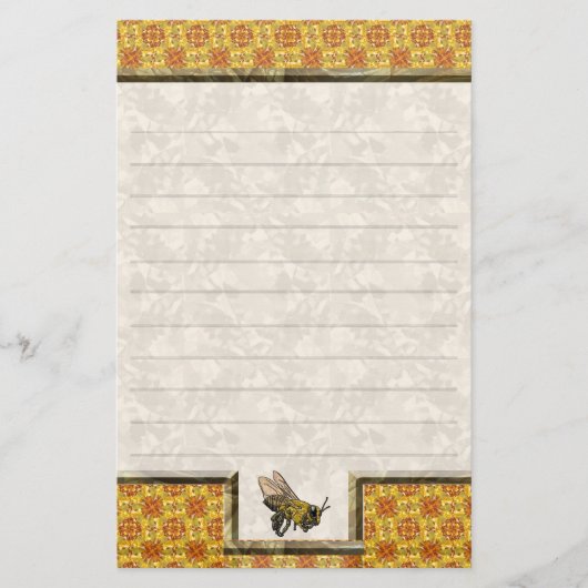 Honingbijengeel, gelaagd briefpapier (Voorkant)