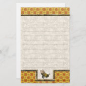 Honingbijengeel, gelaagd briefpapier (Voorkant / Achterkant)