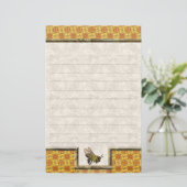 Honingbijengeel, gelaagd briefpapier (Staand voorkant)