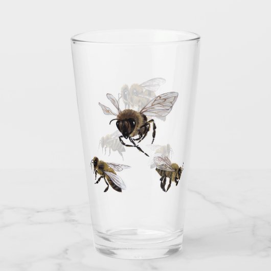 Honingbijenglas Glas (Achterkant)