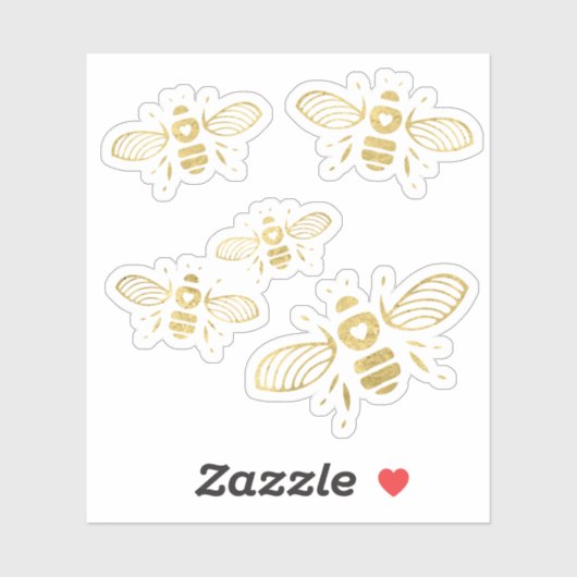 Honingbijengoud Sticker (Vel)