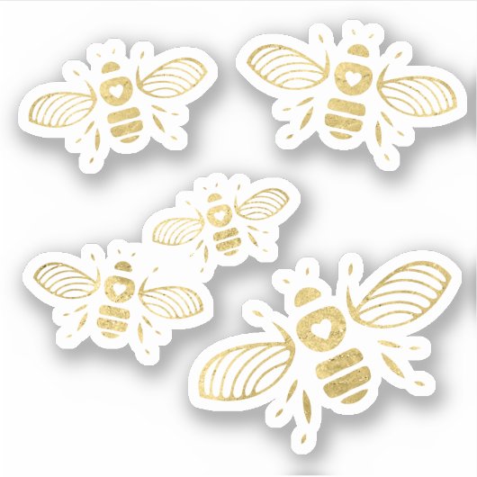 Honingbijengoud Sticker (Voorkant)