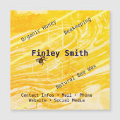 Honingbijenhexagon Gemengde verftextuur Aangepaste (Voorkant)